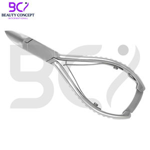 Heavy-Duty Curved Blade Nail Clippers for Thick Nails Back-<b>Lock</b> Toenail Clippers Stainless Steel Podiatry Nippers - Product Image 2