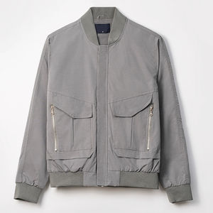 Chaqueta Bordada Color Verde Oliva Claro Personalizable al por Mayor, 100% de Alta Calidad, Corte Regular Ajustado, Manga Larga, Chaqueta Casual de Invierno - Product Image 1