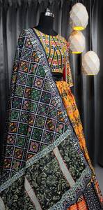 Navratri Festival Indian Lehenga Choli Set Bollywood Chaniya Choli Mirror Work Blusa Dupatta para ropa de fiesta de mujer al por mayor - Product Image 3