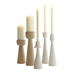 Wedding Use Modern Design <b>Decorative</b> Wooden Candle Holder Home <b>Decor</b> <b>Table</b> Top New Designs Wood - Product Image 1
