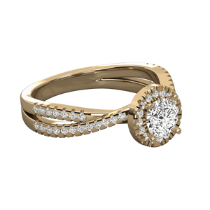 วงแหวนเพชรแบบโซลิแทร์ทรงกลม - Product Image 5