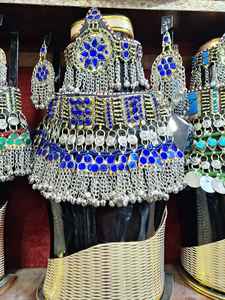 Ensemble de bijoux de collier respirant léger pour les mariages Ensembles de bijoux brodés à col complet artificiel haute performance - Product Image 4