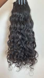 Extensiones de cabello humano virgen crudo indio de alta calidad, cutícula alineada, sin desprendimiento ni enredos, paquetes de cabello Natural - Product Image 3