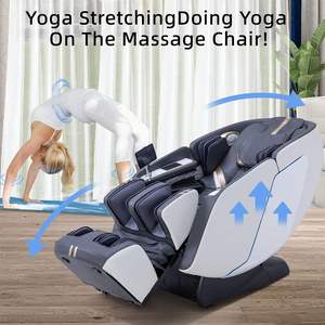 Fauteuil de massage corporel complet 4D avec gravité zéro, repose-pieds extensible, rail SL, 15 modes, commande vocale IA, étirement yoga, rouleaux et massage lombaire - Product Image 3