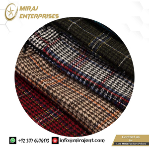 Noir Plaid taille haute fermeture éclair épais coton décontracté court a-ligne Mini jupes personnalisé automne hiver laine plissée femmes jupe - Product Image 5