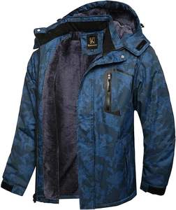 Chaqueta de Esquí Impermeable Personalizada para Hombre, Abrigo de Invierno con Capucha y Forro Polar, Cortavientos para Snowboard - Product Image 1
