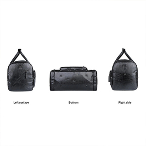 Sac de voyage en cuir PU personnalisé avec logo, sac en cuir pour homme, motif de voyage, multifonctionnel, sac de voyage d'affaires élégant - Product Image 6