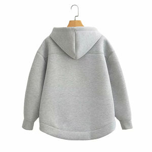 Sweat-shirts à capuche pour hommes de haute qualité, 100% coton, uni, style streetwear d'hiver, surdimensionné, personnalisable, coupe régulière - Product Image 2