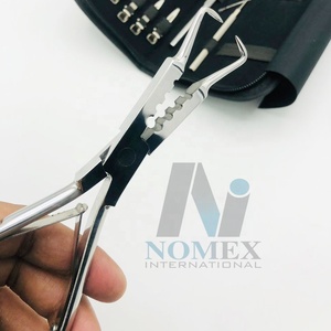 Alicates para extensiones de cabello de acero inoxidable al por mayor 2022, herramientas de Venta caliente con etiqueta privada de Color personalizado - Product Image 2