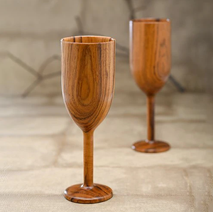 Copa de vino de madera para restaurante, fiesta y boda, copa de vino para cocina y mesa a un precio razonable, los más vendidos - Product Image 6