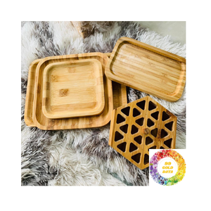 Juego de tabla de cortar de bambú extra grande, tablas de cortar de cocina de madera, tabla de madera para servir charcutería natural duradera - Product Image 3