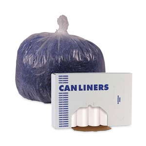 Boardwalk V8046MNKR02 de Alta Densidad, 45 Galones 10 Forros para Botes de Basura de 40 Pulgadas X 46 Pulgadas Forros Antideslizantes para Estantes Natural-250/Carton - Product Image 3