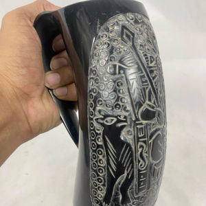 Cuerno para Beber de Animales XL, Ecológico, Pulido, para Cerveza y Vino, Cuerno Vikingo, Artículos para Celebrar, de la India, por CRAFTING CRAFTS - Product Image 1