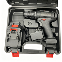 Perceuse à percussion sans fil 21V 1.2Ah avec batterie au lithium, kit de perceuse-visseuse, accessoires complets, boîte à outils, couple maximal de 18 Nm, vitesse variable