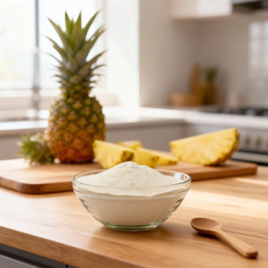 Spray Dried Pineapple Powder Bulk Supplier | Natural Pineapple <b>Fruit</b> Powder for Food & Beverage | OEM Private Label 25kg packing - Product Image 2