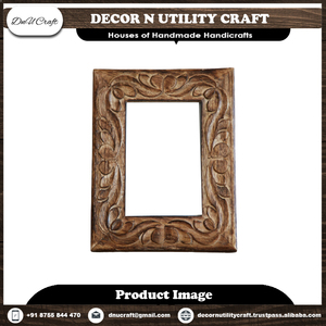 Ornate Rectangular Wood Photo <b>Frame</b> <b>Wall</b> Mounted Horizontal <b>Design</b> Decorative Carved <b>Frame</b> for Display - Product Image 4