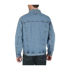 Veste en jean unisexe OEM 2024, veste décontractée d'hiver, boutonnée, col montant, broderie, veste matelassée surdimensionnée - Product Image 6