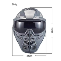 Masque de protection tactique pour homme Real CS de haute qualité, pour le sport, le cyclisme et la conduite, avec verres PC légers et protection UV