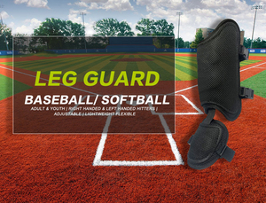 Nouveau équipement de protection de Baseball droitier gaucher sangles réglables de frappeur protège-jambes de batteur de Baseball protège-jambes de Softball - Product Image 2