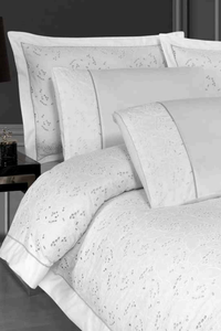 ชุดเครื่องนอน6ชิ้นขนาดคิงไซส์ที่ทันสมัยปลอกผ้านวม XL ปลอกหมอนขนาดมาตรฐาน2ปลอกหมอนผ้าฝ้ายซาติน36 - Product Image 2