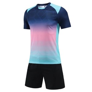 Conjunto de uniforme de camiseta de fútbol Unisex equipo de entrenamiento de juego profesional personalizado 100% poliéster ligero transpirable secado rápido - Product Image 5