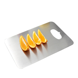 Tabla de cortar de acero inoxidable Material de paja de trigo ecológico Tabla de cortar de acero inoxidable de doble cara Venta superior - Product Image 5