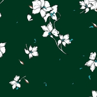 Tela de Poliéster Koshibo Crepé con Estampado Digital de Flores Personalizado para Vestidos de Novia en Canadá y Estados Unidos, Diseño de Tops