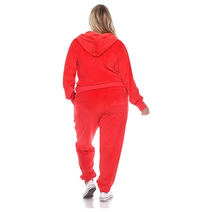 Survêtement pour femmes en matériau premium neuf, de haute qualité, vêtements de jogging solides avec techniques imprimées, faible MOQ, saison hivernale, prix d'usine - Product Image 4