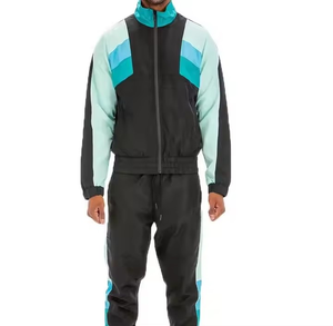 Chándal de poliéster con cremallera transpirable cómodo de alta calidad, cortavientos para hombre con logotipo personalizado para invierno, OEM personalizable - Product Image 1