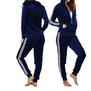 Ensembles de survêtements en velours deux pièces de rue personnalisés pour hommes coupe régulière vêtements d'entraînement décontractés brodés maternité printemps - Product Image 2