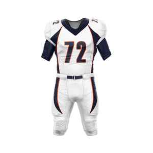 OEM personnalisé maillots de football américain unisexe grande taille ensemble d'uniformes nouveau design imprimé personnalisé budget amical respirant - Product Image 4