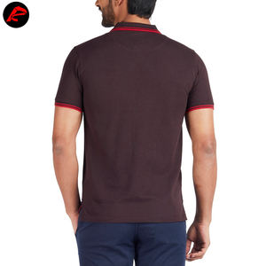 เสื้อโปโลแขนสั้นสำหรับผู้ชายเสื้อผ้าคอตตอนแบบเรียบสำหรับ100% ชุดฝึกแบบกำหนดเอง - Product Image 2