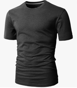 T-shirts décontractés à manches courtes pour hommes, coupe ajustée, doux, léger, col en V 100% coton, T-shirts pour hommes - Product Image 5