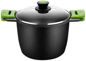 Casseruola alta in alluminio pressofuso con coperchio in vetro 24 cm. (Bra A403924) - Product Image 1