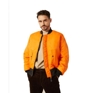 OEM Casual Reversible estilo poliéster hombres chaqueta de bombardero hecho a medida de invierno chaqueta de bombardero de gran tamaño para los hombres - Product Image 2