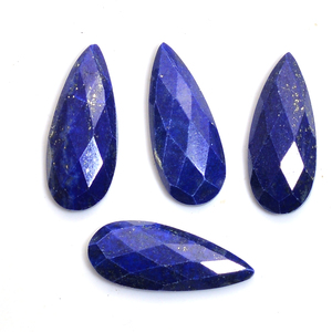 Lapis Lazuli naturel de haute qualité 20x8mm pierre précieuse bleue 5.5 Cts poire Rosecut cabine à facettes Afgani pierre en vrac haut Iroc ventes - Product Image 5