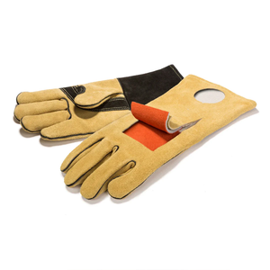 Cowhide Grain and Split Leather <b>Tig</b> Welding Gloves Heavy Duty Abrasion Resistant Firefighting Flame Retardant <b>Welders</b> Gloves - Product Image 5