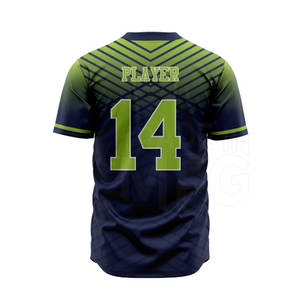 ชุดกีฬาผ้าโพลีเอสเตอร์ระบายอากาศได้ดีสำหรับผู้ใหญ่ชุดเล่นเบสบอลผ้าเจอร์100% - Product Image 5