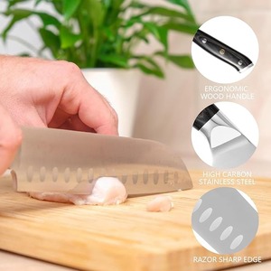 Venta al por mayor personalizado de alta calidad hecho a mano superior profesional de acero inoxidable cuchillo de Chef mango de madera natural DIY OEM ODM servicio - Product Image 4