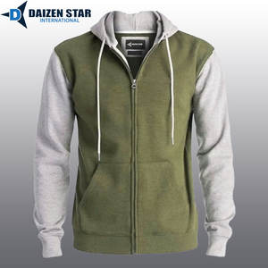 Sweat-shirts à fermeture éclair pour hommes, couleur unie, 100% coton molletonné, coupe classique, hiver, décontracté, service OEM, 500 grammes, streetwear, 300 grammes - Product Image 4