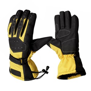 ถุงมือติดตามมอเตอร์ไซด์ความร้อนกันน้ำสำหรับฤดูร้อนถุงมือหนังสีดำนีออนหน้าจอสัมผัสสำหรับรถจักรยานยนต์ชุดแข่งรถ - Product Image 1