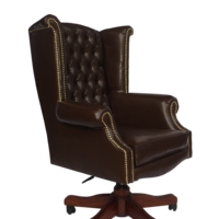 Muebles clásicos President Wing Office Chair 008-Muebles de caoba Indonesia