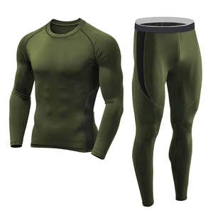 Conjunto de compresión de alta calidad para hombre, superventas, hecho a medida, Color sólido, ropa activa de moda, conjunto de Yoga elegante de talla grande - Product Image 4
