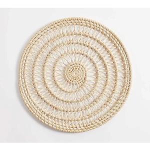 Placa de cargador de mesa de comedor moderna de alta calidad, Mantel Individual de decoración de boda hecho a mano de ratán duradero ecológico - Product Image 1