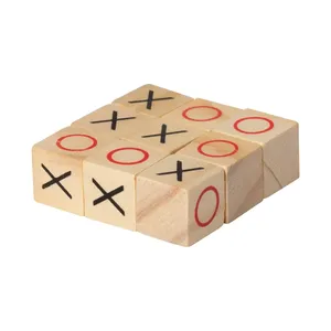 Jeu de Tic-Tac-Toe en bois personnalisé Wotax, jouets promotionnels sur mesure - Product Image 5