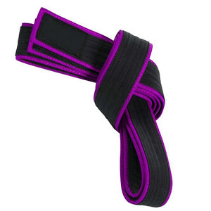 Ceintures d'arts martiaux en coton 100% Judo Karaté Taekwondo OEM Étiquettes brodées Arts martiaux Taekwondo Karaté - Product Image 1