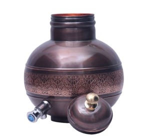 ลดราคาพิเศษจากโรงงาน หม้อทองแดงโบราณลายสลัก 12 ลิตร หม้อทองแดงสลักมือ เหมาะสำหรับตกแต่งหรือใช้เป็นหม้อทองแดง - Product Image 1