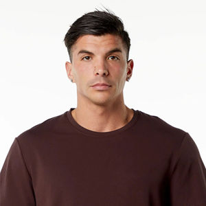 Camisetas de gran tamaño lisas de ajuste relajado personalizables OEM para hombre, tela gruesa de algodón de 240 gramos para uso diario, a la moda - Product Image 6