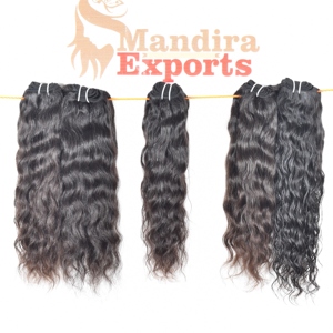 Vente en gros 100% cheveux humains vietnamiens à double trame alignés sur des cuticules non transformées paquets de cheveux bruts de couleur naturelle ondulés bon marché - Product Image 2