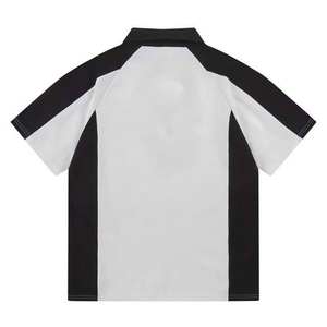 Polos de Algodón Grueso de Alta Calidad para Hombre, Diseño Personalizado con Cierre de Cremallera de un Cuarto en Color Contrastante, Estilo Holgado - OEM - Product Image 3